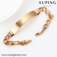 74491-Xuping nuevo diseño y pulsera de hombre de venta caliente con chapado en oro de 18 quilates